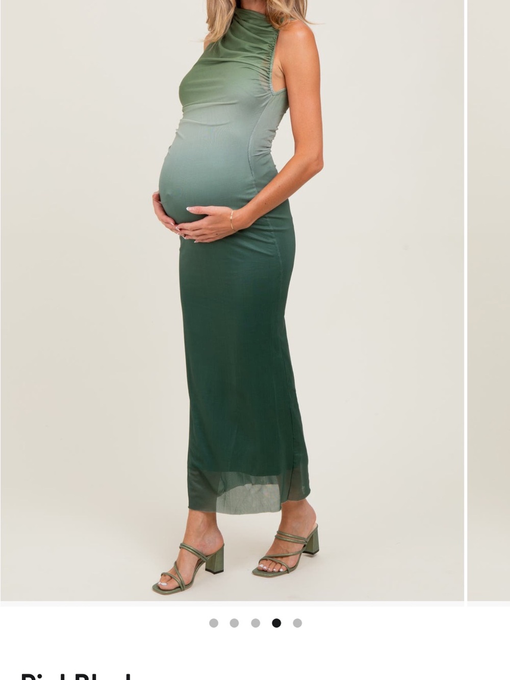 Maternity Ombre Mesh Maxi Dress